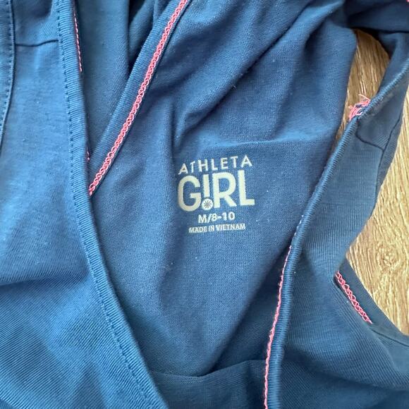 Athleta Girls' Blue Wrap Back Tank Top - Size Medium - Picture 2 of 4